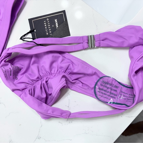 NEW WITH TAGS Revolve Michael Costello Kasie Purple Bikini Set - Picture 11 of 11